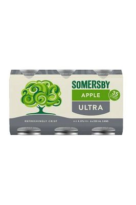 SOMERSBY APPLE CIDER ULTRA 4% 6 PACK CANS