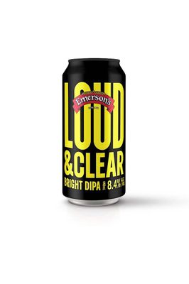 EMERSONS LOUD &amp; CLEAR BRIGHT DIPA 8.4% 440ML CAN