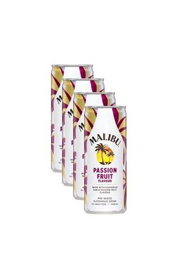 MALIBU &amp; PASSION FRUIT 250ML 4 PACK