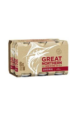 GREAT NORTHERN 375ML 6 PACK CANS