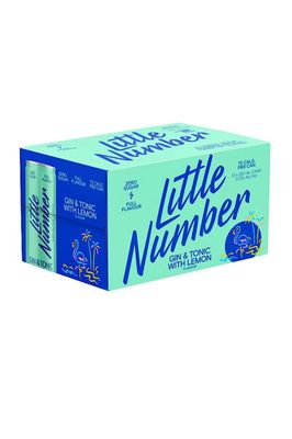 LITTLE NUMBER GIN &amp; TONIC 250ML 12 PACK 5% CANS