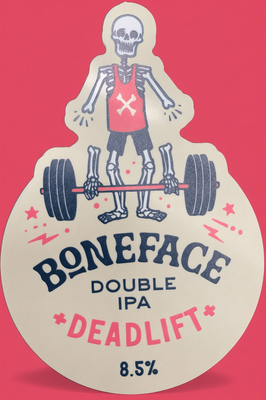 RIGGER BONEFACE DOUBLE IPA DEAD LIFT 8.5%