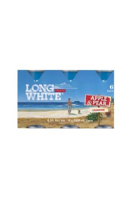 LONG WHITE APPLE &amp; PEAR 6 PACK CANS