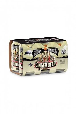 BROOKVALE UNION ALCOHLIC GINGER BEER 6 PACK CANS 4%