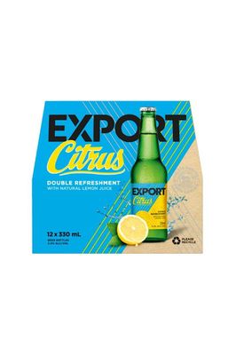 DB EXPORT CITRUS 12 PACK 2% 330ML BOTTLES