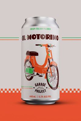 GARAGE PROJECT IL MOTORINO CRISP ITALIAN PILSNER 5.2% 440ML CAN