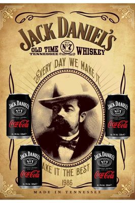 JACK DANIELS 4 PACK 330ML 4.8%