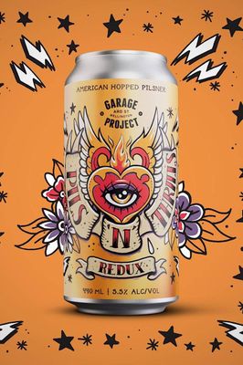 GARAGE PROJECT PILS N THRILLs 440ML CAN 5.5% REDUX