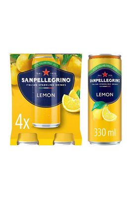 San Pellegrino 4 Pack 340ml Cans Limonata