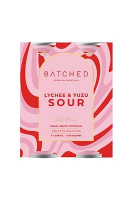 Batched lychee Yuzu Sour 4x 230ml Cans