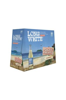 Long White Peach &amp; Pineapple 320ml 10 packs Bottles