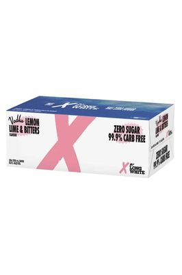 X Long White Zero Sugar Lemon Lime &amp; Bitters 10x 330ml 6%