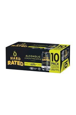 Hard Rated Lemon Pineapple 10 Pack 6%