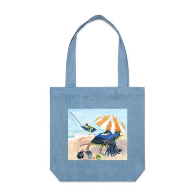 'A Pukka Pukeko Summer' 100% COTTON DENIM CARRIE TOTE, Tote Bags ...