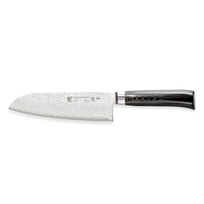 Tamahagane San Kyoto VG5 63 layer Damascus Santoku Chef&rsquo;s Knife 175mm