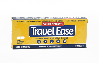 TravelEase 25mg 10 Tablets