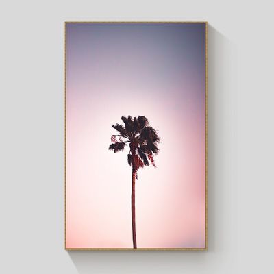 Solitary Palm framed canvas 70x100cm