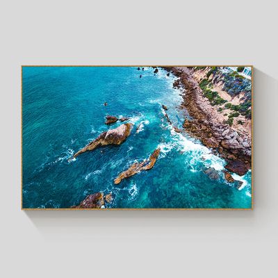 Rocky Coast framed canvas 100x70cm