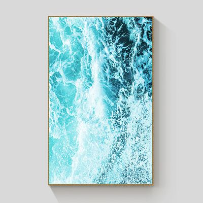 Ocean Waves framed canvas 70x100cm