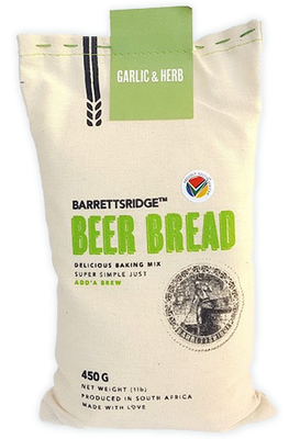 Barretts Ridge Beer Bread Mix 450g - Garlic &amp; Herb (BB 02/24)