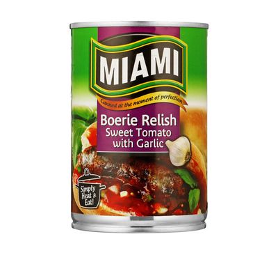 Miami Boerie Relish 450g - Sweet Tomato with Garlic (BB 21/02/25)