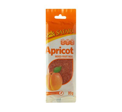 Safari Fruit Roll 80g - Apricot (BB 30/09/23)