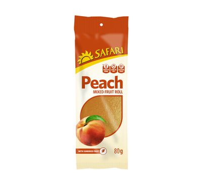 Safari Fruit Roll 80g - Peach (BB 30/09/23)