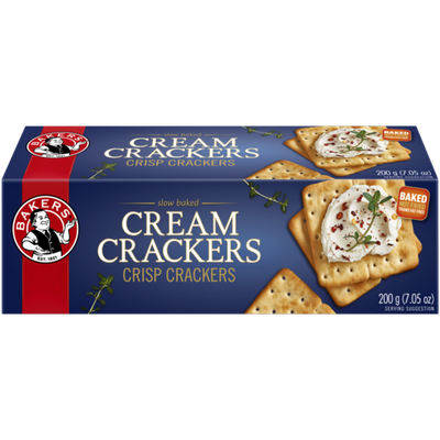 Bakers Cream Crackers 200g (BB 14/02/24)