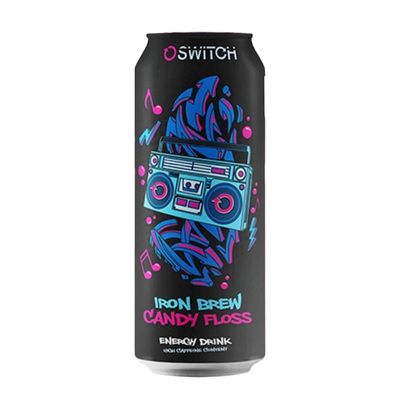 CLEARANCE Switch Energy Drink Iron Brew Candy Floss 500ml BB 28/09/24