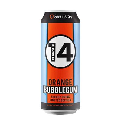 CLEARANCE Switch Energy Drink Orange Bubblegum 500ml BB 28/09/24