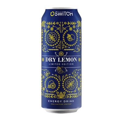 CLEARANCE Switch Energy Drink Dry Lemon 500ml BB 04/10/24