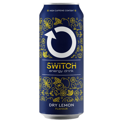 Switch Energy Drink Dry Lemon 500ml