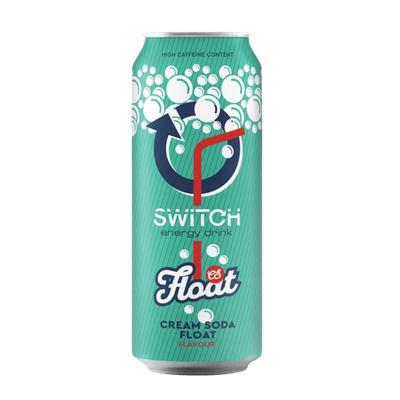 CLEARANCE Switch Energy Drink Cream Soda Float 500ml BB 18/08/25