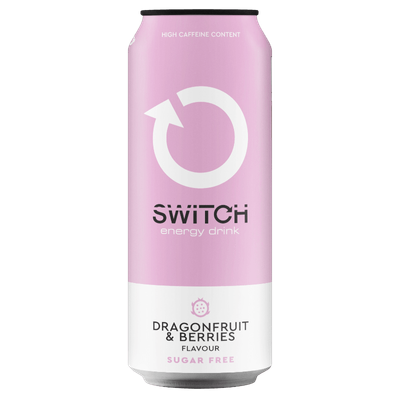 Switch Energy Drink Dragonfruit &amp; Berries SUGAR FREE 500ml
