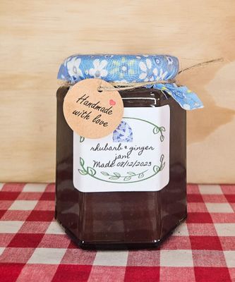 Rhubarb &amp; Ginger Jam - 250g