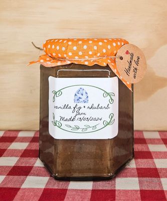 Vanilla Fig &amp; Rhubarb Jam - 250g