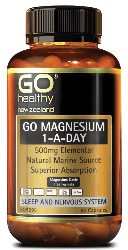 Go Healthy Magnesium 500mg 60 Capsules