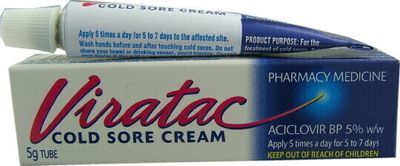 Viratac Cold Sore Cream 5g