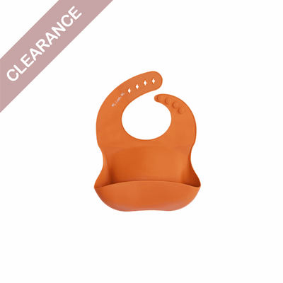 Silicone Bib - Burnt Orange