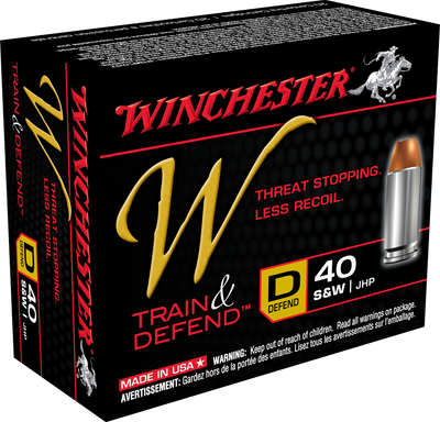 Winchester 40S&amp;W 180gr JHP Personal Protection