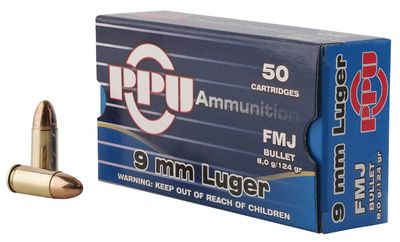 PPU 9mm Luger 124gr FMJ