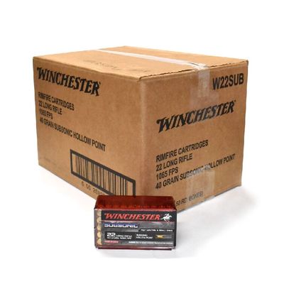 Winchester Subsonic 22LR 40gr HP 1065fps (50)