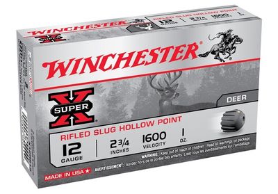 Winchester SuperX 12G r/slug 2&frac34;&quot; 28gm 1600fps