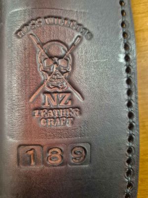 Kowhai Forge Leather Sheath