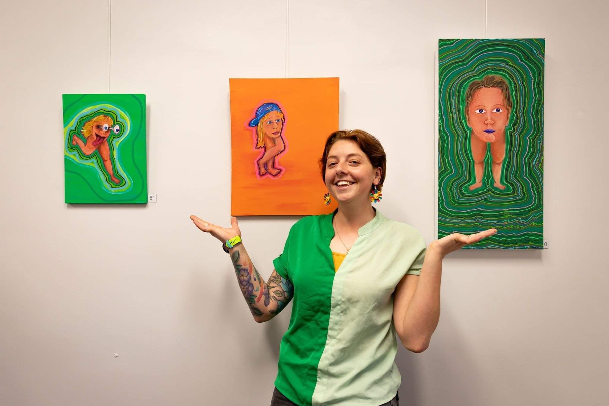 Painting exhibited in the Arts for Health Annual New Zealand Art Competition
