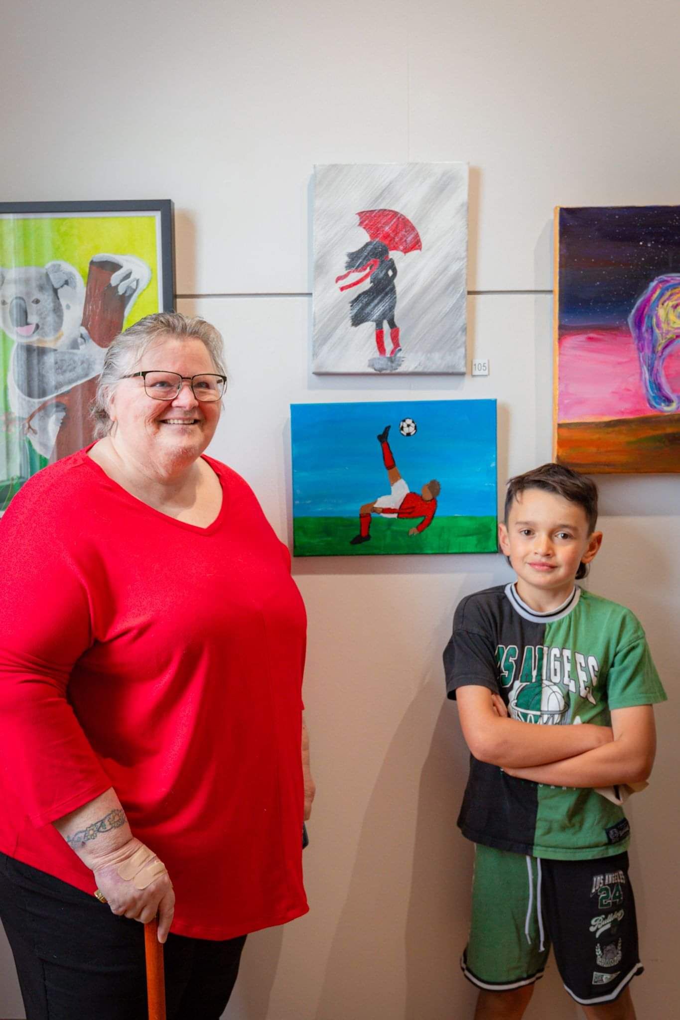 Painting exhibited in the Arts for Health Annual New Zealand Art Competition
