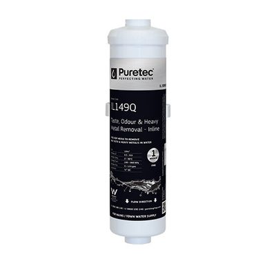 Puretec IL149Q Inline External Fridge Filter Cartridge - 10&quot; - 1 Micron