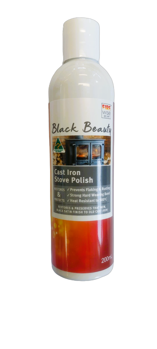 Firewise Black Beauty Cast Iron Stove Polish - 200ml