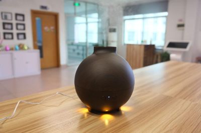 LED Diffuser Dark Wood Sphere