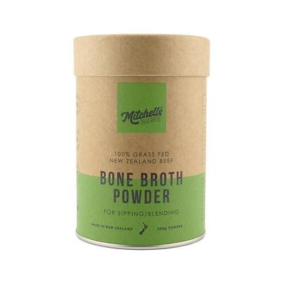 Mitchells Nutrition 100% Grass Fed Bone Broth Powder Tub 200g